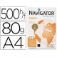 Navigator Organizer paquete papel 500 hojas A4 80 grs.  4 taladros