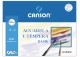 Canson mini pack 6 hojas acuarela y témpera